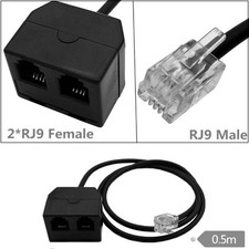 Quality RJ9 Telephone Training Adapter Y Splitter for Clear Voice Transmission picture