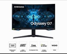 Samsung Odyssey G7 1000R Curved Gaming Monitor WQHD 240Hz 1ms G-SYNC picture