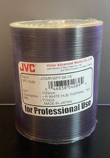 JVC(J-DMR-WPP-SK16) 16X DVD-R 4.7 GB White Inkjet Hub Printable Media - 100 Pack picture