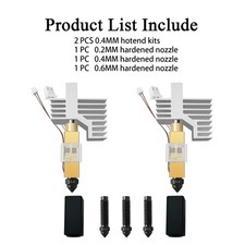 2PK 0.4MM CC2 Hardened Steel Ceramic Hotend Kit picture
