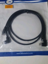 Cable Matters 10Gbps Combo-Pack 90 Degree Cat 6 Ethernet Cable - 3ft, Cat6 Right picture