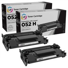 LD Compatible Replacement for Canon 052H High Yield Black Toner Cartridges 2PK picture
