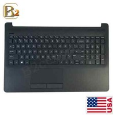 HP 15DA 15-DA 15-DB Upper Palmrest Non-Backlit Keyboard Touchpad L20387-001 US picture
