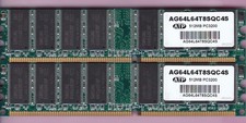 1GB 2x512MB PC-3200 ATP AG64L64T8SQC4S DDR-400 PC3200 Desktop Memory Kit DDR1 picture