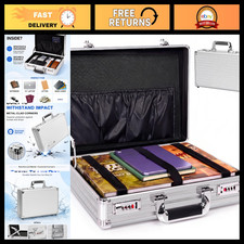 Durable Aluminum Laptop Briefcase & File Storage Box, Secure Metal Case picture