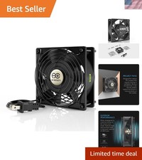 Durable 120V Muffin Cooling Fan with Dual Ball Bearings - 47 dBA Noise Level picture