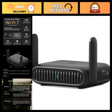 Portable Wi-Fi 7 Travel Router, Dual-Band, 2.5G Port, USB 3.0 - Fast Internet Ac picture
