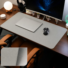 Large PU Leather Desk Pad Protector Non Slip Office Desk Mat Mouse Pad Wateproof picture