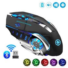 Bluetooth Mouse Gaming Computer Rechargeable Wireless Mouse USB Mechanical E-Spo picture