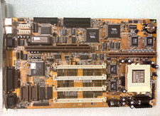 RARE VINTAGE FIC PA-2003 VIA VT82C580VP PENTIUM MMX SOCKET 7 LPX MOBO VGA MBMX62 picture