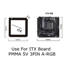 ATX Motherboard IO RGB Backplate Light Board 5V 3-Pin ARGB Sync Lighthouse picture