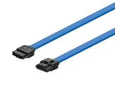 Monoprice 18in SATA 6Gbps Cable with Locking Latch - Blue picture
