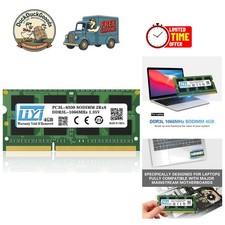 Reliable 4GB RAM SO-DIMM 1066MHz Upgrade - Low Voltage for Optimal Laptop Speed picture