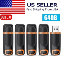 5 PACK USB 3.0 Stick Flash Drive 64GB USB Memory Pen Drive Data Storage picture