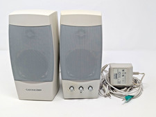 Gateway 2000 Altec Lansing ACS41 Powered Computer Speakers & OEM Power Adapter picture