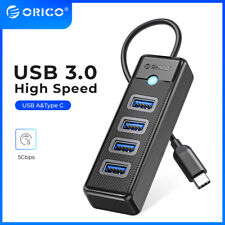 ORICO USB3.0 Hub 4-Port Adapter USB Splitter Data HuB For PC Mac Laptop Desktop picture