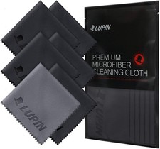 Lupin Microfiber Cleaning Cloths, 6 Pack Premium Ultra Lint Polishing Cloth for picture