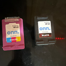 onn. Compatible Ink Cartridges for HP 63 Black & Tri-Color F6U62AN F6U61AN picture