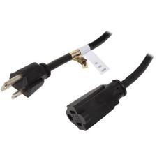 Startech PAC1023 3FT POWER EXTENSION CORD NEMA 5-15P TO 2X 5-15R PIGGYBACK CABLE picture