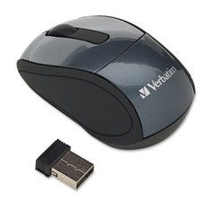 Verbatim 97670 Wireless Nano Notebook Optical Mouse Graphite Gray Optical RF picture