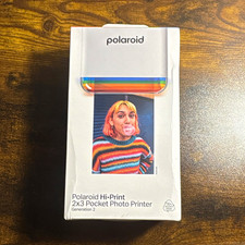 Polaroid Hi-Print Gen 2 2x3 Pocket Photo Printer, Bluetooth Dye-Sub, White picture