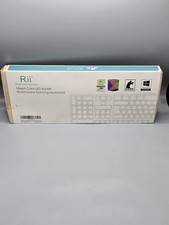 Rii RK100+ (8541666786) Rainbow LED Backlit Wired Gaming Keyboard picture