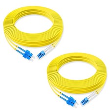 2 PCS 15m Fiber Optic Patch Cord SC To LC UPC Duplex 9/125m 1310/1550nm 3.0mm picture