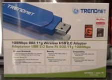 Trendnet (TEW-444UB) 108 Mbps 802.11g Wireless USB 2.0 Adapter -Brand NEW in Box picture