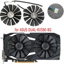 For ASUS DUAL-RX580-8G Repair Parts 4PIN Graphics Card Cooling Fans picture