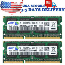 SAMSUNG 16GB 2x8GB DDR3L 1600MHz PC3L-12800S SO-DIMM Laptop Memory 1.35V 204Pins picture