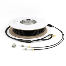 OM4 2 Core Multimode LC to LC  Armored  Fiber Optic Patch Cable TPU Jacket picture