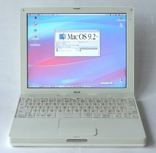 APPLE iBook G3 A1005 12-inch Laptop Mac OS 9.2 Vintage Works Tested TB00 4.0 picture