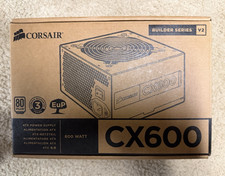 Corsair CX600 600W ATX Power Supply CMPSU-600CX V2 Black PC PSU 80 Plus (NEW) picture