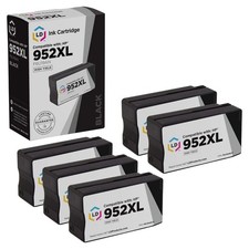 LD 5pk Comp BLack Ink Cartridge for HP 952XL 952 XL F6U19AN 8719 8720 8724 picture