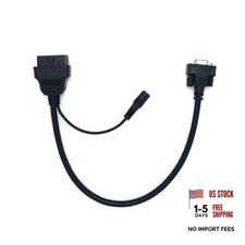 Original Diagnostic Cable with External Power Port DR15 Female to OBD2 16 Pin picture