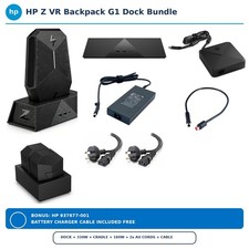 NEW HP Z VR Backpack G1 Complete Desk Kit: Dock + 330W Adapter + Battery Charger picture