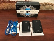 Linksys Cisco PLSK400-NP PowerLine Homeplug AV Kit - 4 Ports  picture