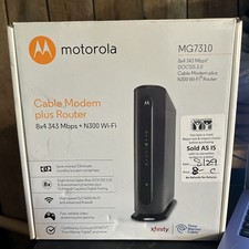 Motorola MG7310 8x4 343Mbps DOCSIS 3.0 Cable Modem plus N300 Wi-Fi Router  picture