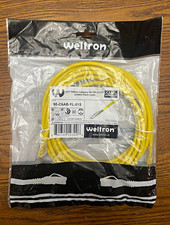 WELTRON Ethernet Cable CAT6A (15 ft) Gold Plated [90-C6AB-YL-015] picture