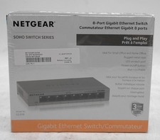 NEW NETGEAR GS308 GS308-100PAS 8-PORT GIGABIT ETHERNET SWITCH picture