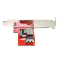 Pci-express 4.0 Slimline SAS SFF-8654 to Mini SAS SFF-8087 PCBA Female Adapter picture