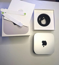 2024 Apple Mac mini m4 16gb Silver Mini Desktop Computer w/ Box and Cable bundle picture