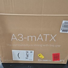 LIAN LI A3-mATX White MicroATX Steel Open Frame Case w/ USB Audio Ports picture
