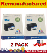 Dataproducts reman Color Ink Cartridges 952- Cyan, Magenta, Yellow | 2 PACK picture