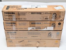 Toshiba T-FC50U Toner Set Lot of 4 Black Cyan Yellow e-Studio 2555C 3555C 4555C picture
