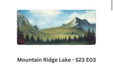 Bob Ross Deskmats Mountain Ridge Lake S23 E03 New Large Mousepad Computer Pad picture