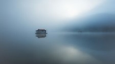 Landscape nature minimalism water mist long exposure Custom Gaming Mat Desk picture