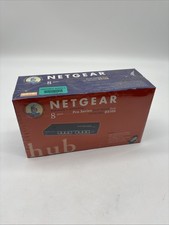 Netgear Dual Speed DS108 8-Port Fast Ethernet 10/100 Mbps Hub NEW IN BOX SEALED picture