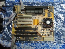 Vintage PC Chips M571 Socket 7 Motherboard V3.2A K6500 CPU 384MB EDO DRAM cables picture
