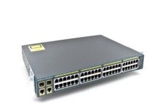 Cisco WS-C3750X-48PF-S 48 Port PoE Gigabit Switch One 1100WAC Power Supply picture